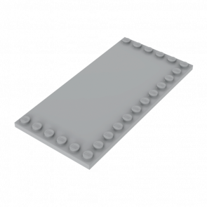 Плитка Lego Модифицированная Studs on Edges 6 x 12 6178 4211836 Light Bluish Grey Б/У