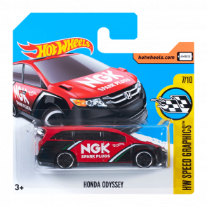 Машинка Базова Hot Wheels Honda Odyssey NGK Speed Graphics 1:64 DTX63 Red - Retromagaz