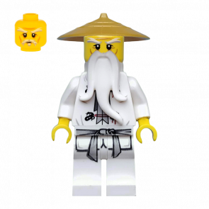 Фігурка Lego Інше Master Sensei Wu Pearl Gold Hat Ninjago njo064 Б/У