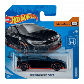 Машинка Базовая Hot Wheels 2018 Honda Civic Type R Honda 1:64 GHC09 Black