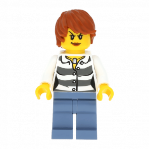 Фігурка Lego Police Crook Female Dark Orange Hair City cty0514 1 Б/У