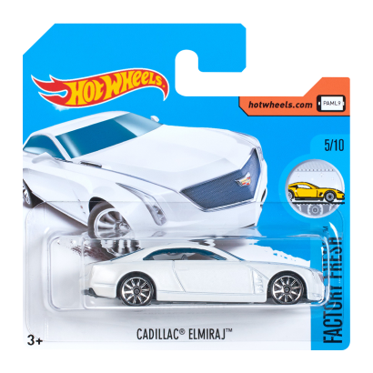 Машинка Базовая Hot Wheels Cadillac Elmiraj Factory Fresh 1:64 DTX54 White - Retromagaz