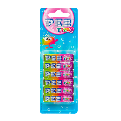 Цукерки Жувальні PEZ Fizzy 6 Pieces 51g - Retromagaz