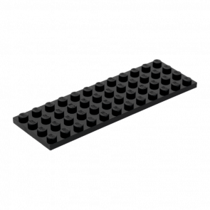 Пластина Lego Обычная 4 x 12 3029 302926 Black 4шт Б/У - Retromagaz