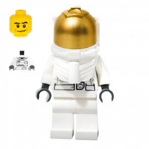 Фігурка Lego Space Port 973pb3553 Astronaut White Legs Underwater Helmet City cty0384 Б/У - Retromagaz