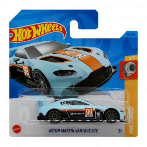 Машинка Базова Hot Wheels Aston Martin Vantage GTE Gulf Turbo 1:64 HKJ37 Light Blue