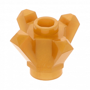 Скала Lego Драгоценность Crystal 4 Point 1 x 1 11127 28568 6030222 Pearl Gold 10шт Б/У - Retromagaz