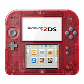 Консоль Nintendo 2DS Модифицированная 32GB Trans-Red + 10 Встроенных Игр Б/У