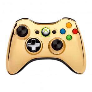 Геймпад Бездротовий Microsoft Xbox 360 Chrome Series Gold Б/У