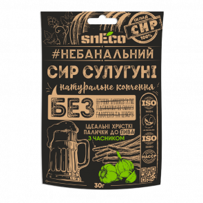 Сир Сушений SnEco Сулугуні з часником 30g - Retromagaz