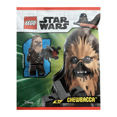 Конструктор Lego Фігурка Chewbacca Medium Nougat Fur Paper Bag Star Wars 912404 sw0532 Новий - Retromagaz