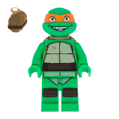 Фігурка Lego Teenage Mutant Ninja Turtles Michelangelo Cartoons tnt012 Б/У - Retromagaz