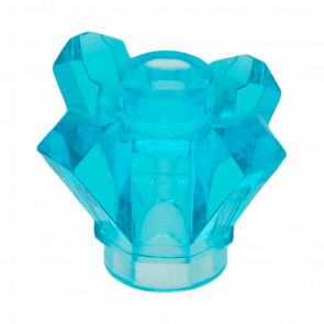 Скеля Lego Коштовність Crystal 4 Point 1 x 1 11127 28568 6019570 6248885 Trans-Light Blue 20шт Б/У - Retromagaz