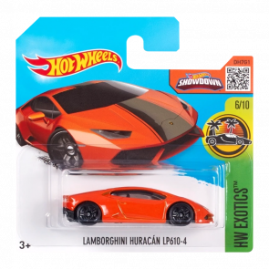 Машинка Базова Hot Wheels Lamborghini Huracan LP 610-4 Exotics 1:64 DHR00 Orange - Retromagaz