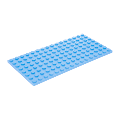 Пластина Lego Звичайна 8 x 16 92438 4600612 Bright Light Blue 2шт Б/У - Retromagaz