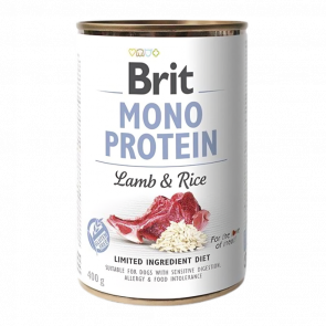 Влажный Корм для Собак Brit Care Mono Protein Ягненок и Рис 400g - Retromagaz