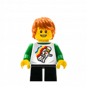 Фигурка Lego People 973pb3569 Boy with Reddish Brown Hair City LLP029 1 Б/У - Retromagaz