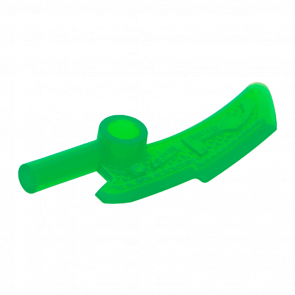 Оружие Lego Топор 4шт Blade with Bar Ninjago Jade Blade 18950 6100946 Trans-Green Б/У