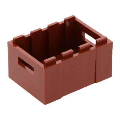 Емкость Lego Crate 2/3 3 x 4 x 1 30150 4211185 Reddish Brown 2шт Б/У - Retromagaz