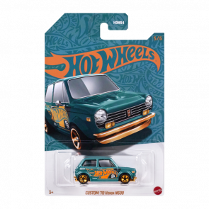 Тематична Машинка Hot Wheels Custom '70 Honda N600 Green and Gold 1:64 HVW99 Turquoise - Retromagaz