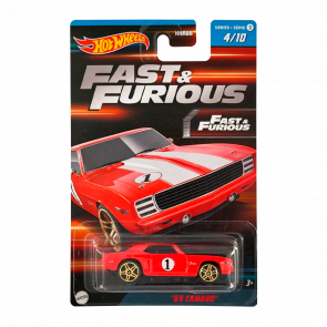 Тематична Машинка Hot Wheels '69 Camaro Fast & Furious 1:64 HNR88/HNT14 Red