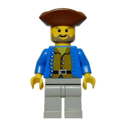 Фигурка Lego Pirates 973p39 Pirate Brown Shirt Adventure pi037 Б/У - Retromagaz