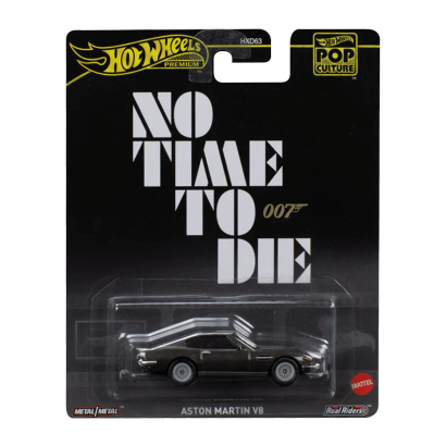 Машинка Premium Hot Wheels 007: No Time To Die Aston Martin V8 Pop Culture 1:64 HVJ36 Grey - Retromagaz