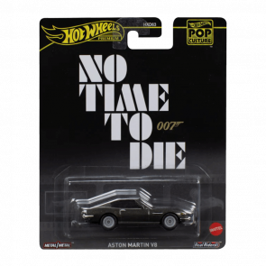 Машинка Premium Hot Wheels 007: No Time To Die Aston Martin V8 Pop Culture 1:64 HVJ36 Grey - Retromagaz