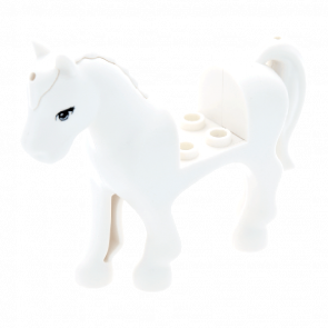 Фигурка Lego Земля Horse Blue Eyes Pattern Animals 93083c01pb02 4599749 6016702 6091562 6091843 White Б/У