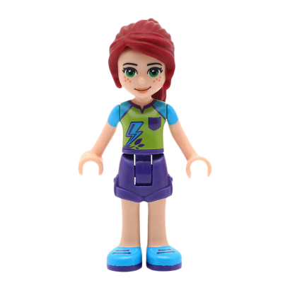 Фигурка Lego Girl Mia Dark Purple Shorts Friends frnd255 1 Б/У - Retromagaz