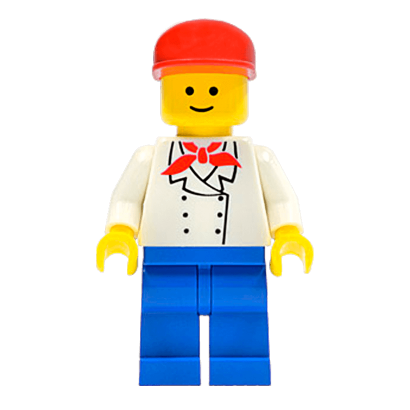 Фигурка Lego People 973px3 Chef Ice Cream Vendor City chef012 Б/У - Retromagaz