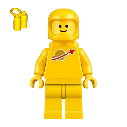 Фігурка Lego Classic Yellow with Air Tanks Stickered Torso Space sp131s Б/У - Retromagaz