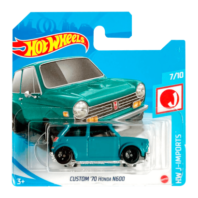 Машинка Базовая Hot Wheels Custom '70 Honda N600 J-Imports 1:64 GTB82 Green - Retromagaz