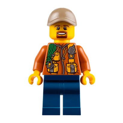 Фигурка Lego Jungle 973pb2756 Explorer Dark Orange Jacket with Pouches City cty0793 Б/У - Retromagaz