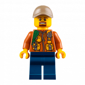 Фігурка Lego Jungle 973pb2756 Explorer Dark Orange Jacket with Pouches City cty0793 Б/У