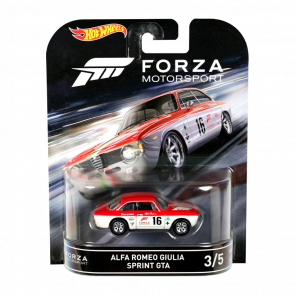 Машинка Premium Hot Wheels Alfa Romeo Giulia Sprint GTA Forza Motorsport 1:64 DJF51 White