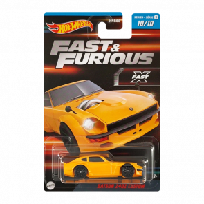 Тематична Машинка Hot Wheels Datsun 240Z Custom Fast & Furious 1:64 HNR88/HNT20 Yellow - Retromagaz