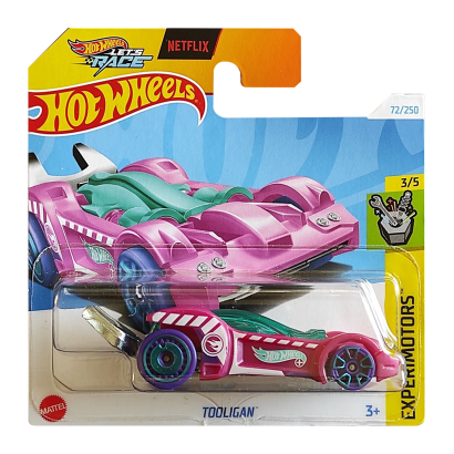 Машинка Базова Hot Wheels Tooligan Treasure Hunts Experimotors 1:64 HTF17 Pink - Retromagaz