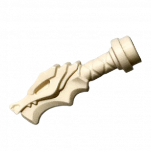 Оружие Lego Меч Sword Hilt with Dragon Head 36017 6301803 White 4шт Б/У