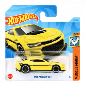 Машинка Базова Hot Wheels 2017 Camaro ZL1 Muscle Mania 1:64 HKJ52 Yellow - Retromagaz