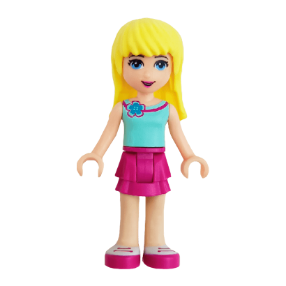 Фигурка Lego Girl Stephanie Magenta Layered Skirt Friends frnd127 Б/У - Retromagaz