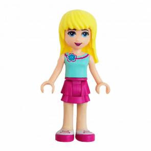 Фигурка Lego Girl Stephanie Magenta Layered Skirt Friends frnd127 Б/У