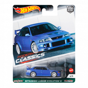 Машинка Premium Hot Wheels Mitsubishi Lancer Evolution VI Modern Classics 1:64 GRJ89 Blue - Retromagaz