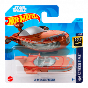 Машинка Базова Hot Wheels X-34 Landspeeder Star Wars Screen Time 1:64 HKG76 Red