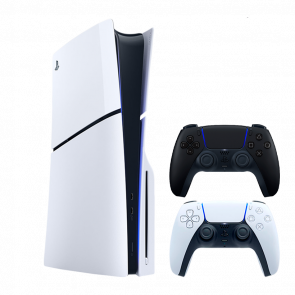 Набір Консоль Sony PlayStation 5 Slim Blu-ray 1TB White Новий  + Геймпад Бездротовий DualSense Midnight Black