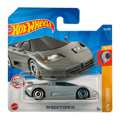 Машинка Базова Hot Wheels '94 Bugatti EB110 SS Turbo 1:64 HCX91 Silver - Retromagaz