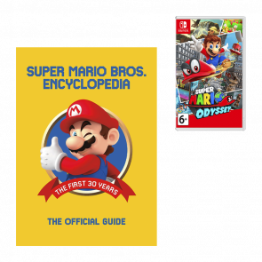 Набор Артбук Super Mario Encyclopedia: The Official Guide to the First 30 Years Nintendo Новый + Игра Switch Super Mario Odyssey Русские Субтитры