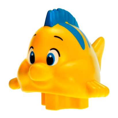 Фігурка Lego Animals Flounder Fish Duplo 11374pb01 Yellow Б/У - Retromagaz