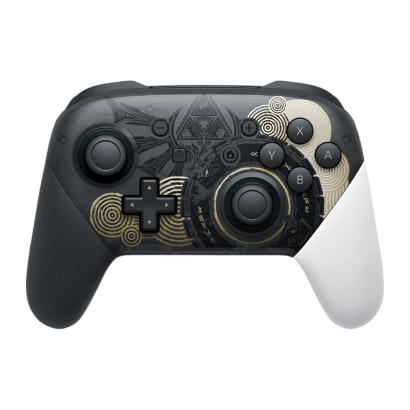 Геймпад Беспроводной Nintendo Switch Pro Controller The Legend of Zelda: Tears of the Kingdom Limited Edition 45496883614 Black Gold Новый - Retromagaz