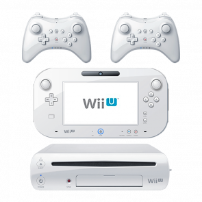 Набор Консоль Nintendo Wii U Модифицированная 96GB White + 10 Встроенных Игр Б/У  + Геймпад Беспроводной RMC Pro Controller Новый 2шт - Retromagaz